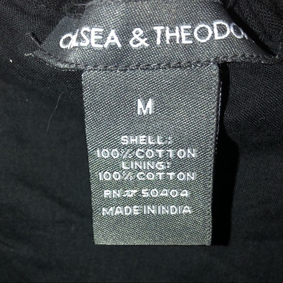 Chelsea & Theodore Women’s Black and White Fringed Skirted Tent Dress Size Med - Picture 4 of 9